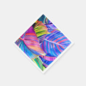 Wasserfarbene Kunst, Dichtung und Musik Tropisches Serviette (Ecke)