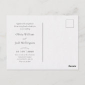 Wasserfarbene Kunst, Naturlandschaft Einladung Postkarte (Rückseite)