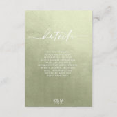 Wasserfarbene Landschaft Details Seite Grün ID786 Begleitkarte (Vorderseite)