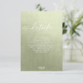 Wasserfarbene Landschaft Details Seite Grün ID786 Begleitkarte (Stehend Vorderseite)