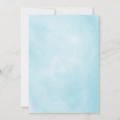 Wasserfarbene Landtiere| Einladung zur Kinderdusch (Rückseite)