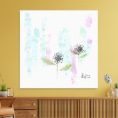 Wasserfarbene Leinwand (Insitu (Wohnzimmer))