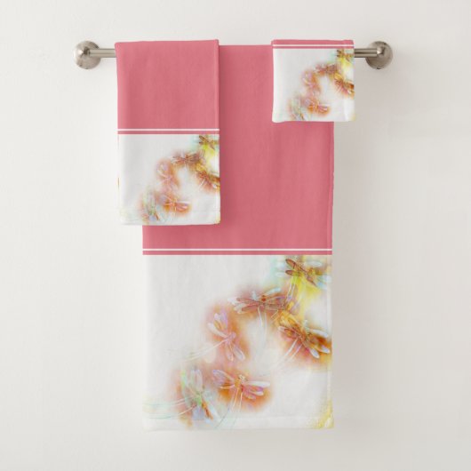 Wasserfarbene Libellen Badetuch Set (Insitu)