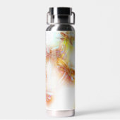 Wasserfarbene Libellen Trinkflasche (Rückseite)