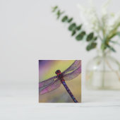 Wasserfarbene Libelllibellen oder französische Lib Quadratische Visitenkarte (Stehend Vorderseite)
