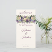 Wasserfarbene Lila Blume Bouquet-Wedding - (Stehend Vorderseite)