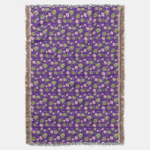 Wasserfarbene lila, elegante Wurfdecke Decke (Vorderseite Vertikal)