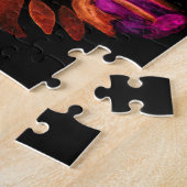 Wasserfarbene Lila Rose Jigsaw Puzzle (Seite)
