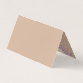 Wasserfarbene Lila Wildblume Gedeckte Wiese Visitenkarten (Rückseite)