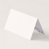 Wasserfarbene Lila Wildblume Gedeckte Wiese Visitenkarten (Rückseite)