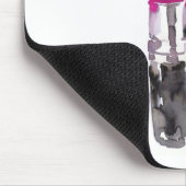 Wasserfarbene Lippenstift-Make-up Mousepad (Ecke)