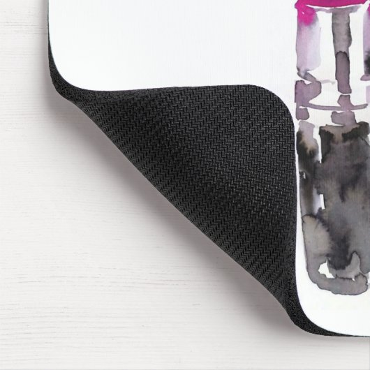 Wasserfarbene Lippenstift-Make-up Mousepad (Ecke)