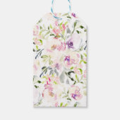 Wasserfarbene lose, ausdrucksstarke Feder Geschenkanhänger (Vorderseite)