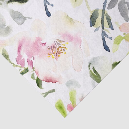 Wasserfarbene lose, ausdrucksstarke Feder Seidenpapier (Detail)