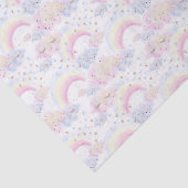 Wasserfarbene magische Regenbogen und Wolken-Glitz Seidenpapier (Ausschnitt)