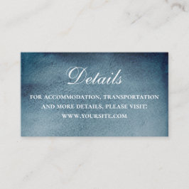 Wasserfarbene Marine nautische Hochzeit. Blaue Det Begleitkarte