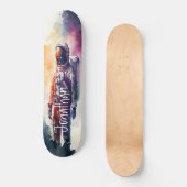 Wasserfarbene Mars auf der Skateboard (Vorderseite)