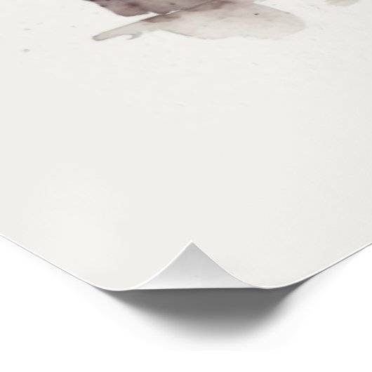 Wasserfarbene Menschen Kunst Poster (Ecke)