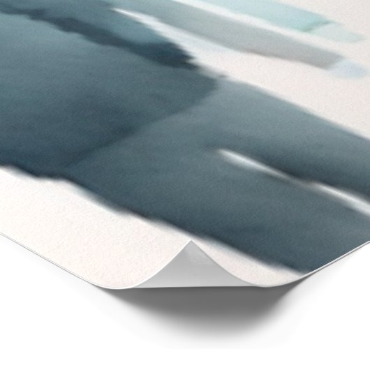 Wasserfarbene Menschen Kunst Poster (Ecke)