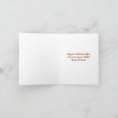 Wasserfarbene Minze Schokolade Chip Ice Creme Gebu Karte (Innenseite)