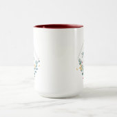 Wasserfarbene Mit Monogramm Tasse (Zentrum)