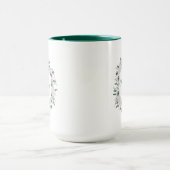 Wasserfarbene Mit Monogramm Tasse (Zentrum)