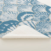 Wasserfarbene Muschel japanische Wellen nahtlos pa Sherpadecke (3/4)