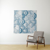 Wasserfarbene Muschel japanische Wellen nahtlos pa Wandteppich (Beispiel (Horizontal))