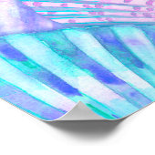 Wasserfarbene Muschel nahtlos. Handgezeichnet Poster (Ecke)