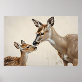 Wasserfarbene Mutter Natur Kunst, Dichtung und Mus Poster (Vorne)