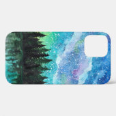 Wasserfarbene Nachtlandschaft Milchstraße Case-Mate iPhone Hülle (Rückseite (Horizontal))