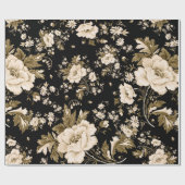 Wasserfarbene, nahtlose, delikate Blume mit Geschenkpapier (Flach)