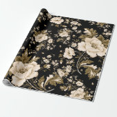 Wasserfarbene, nahtlose, delikate Blume mit  Geschenkpapier (Ungerollt)