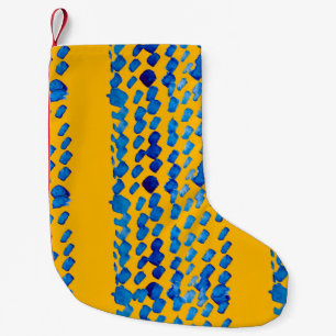 Wasserfarbene nahtlose Muster mit abstrakten Fleck Kleiner Weihnachtsstrumpf