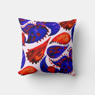 Wasserfarbene nahtlose Muster mit Paisley. Abstrak Kissen