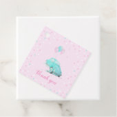 Wasserfarbene Niedliche Auto Baby Dusche Girl Fevo Geschenkanhänger (Beispiel)