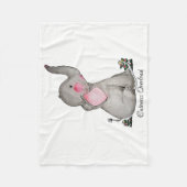 Wasserfarbene Niedliche Babynahrung mit Blush & Bl Fleecedecke (Vorderseite)