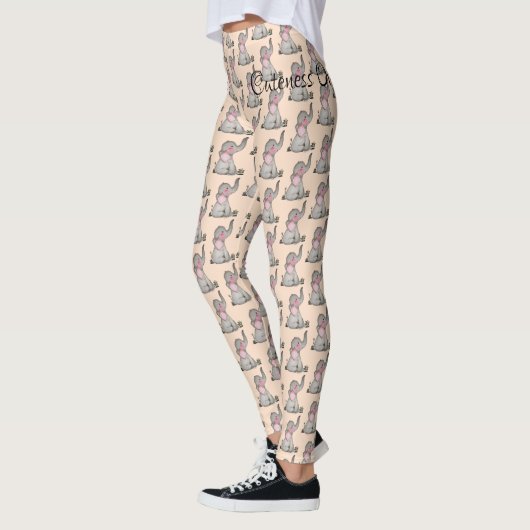 Wasserfarbene Niedliche Babynahrung mit Blush & Bl Leggings (Links)