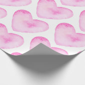 Wasserfarbene Niedliche Girls mit rosafarbenem Her Geschenkpapier (Ecke)