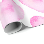 Wasserfarbene Niedliche Girls mit rosafarbenem Her Geschenkpapier (Rolleneckpunkt)