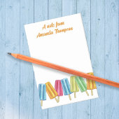 Wasserfarbene Niedliche Populationen Post-it Klebezettel