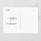 Wasserfarbene Orchideen und Kumquats Save the Date Ankündigungspostkarte (Rückseite)