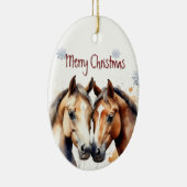 Wasserfarbene Pferde Tiereigenschaft Keramik Ornament (Rechts)