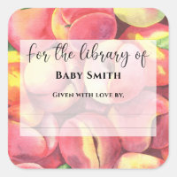 Wasserfarbene Pfirsiche - Für die Bibliothek