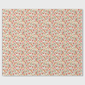 Wasserfarbene Pfirsiche, nahtlose Blumenmuster. Geschenkpapier (Flach)