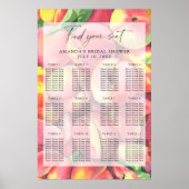 Wasserfarbene Pfirsiche Poster (Vorne)