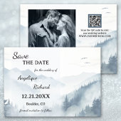 Wasserfarbene Pine Mountain Winter Save the Date K