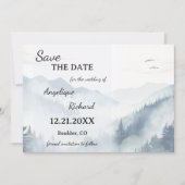 Wasserfarbene Pine Mountain Winter Save the Date K (Vorderseite)