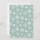 Wasserfarbene Pine Tree Chic Weihnachtsfeier Einladung (Rückseite)