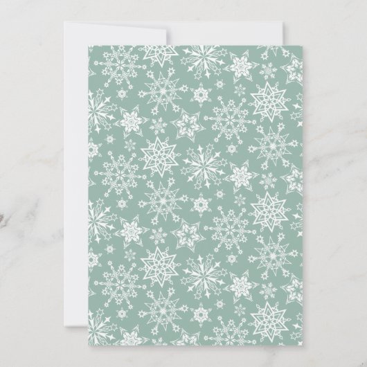 Wasserfarbene Pine Tree Chic Weihnachtsfeier Einladung (Rückseite)